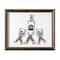 American Art Decor Leggy Beverage Printed Glass Framed Wall Decor
